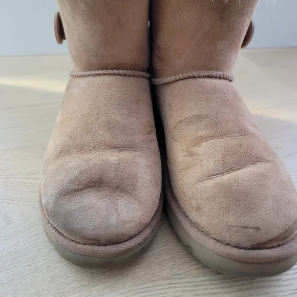 UGG MINI BAILEY BUTTON II (CHESTNUT) - Picture 4 of 7